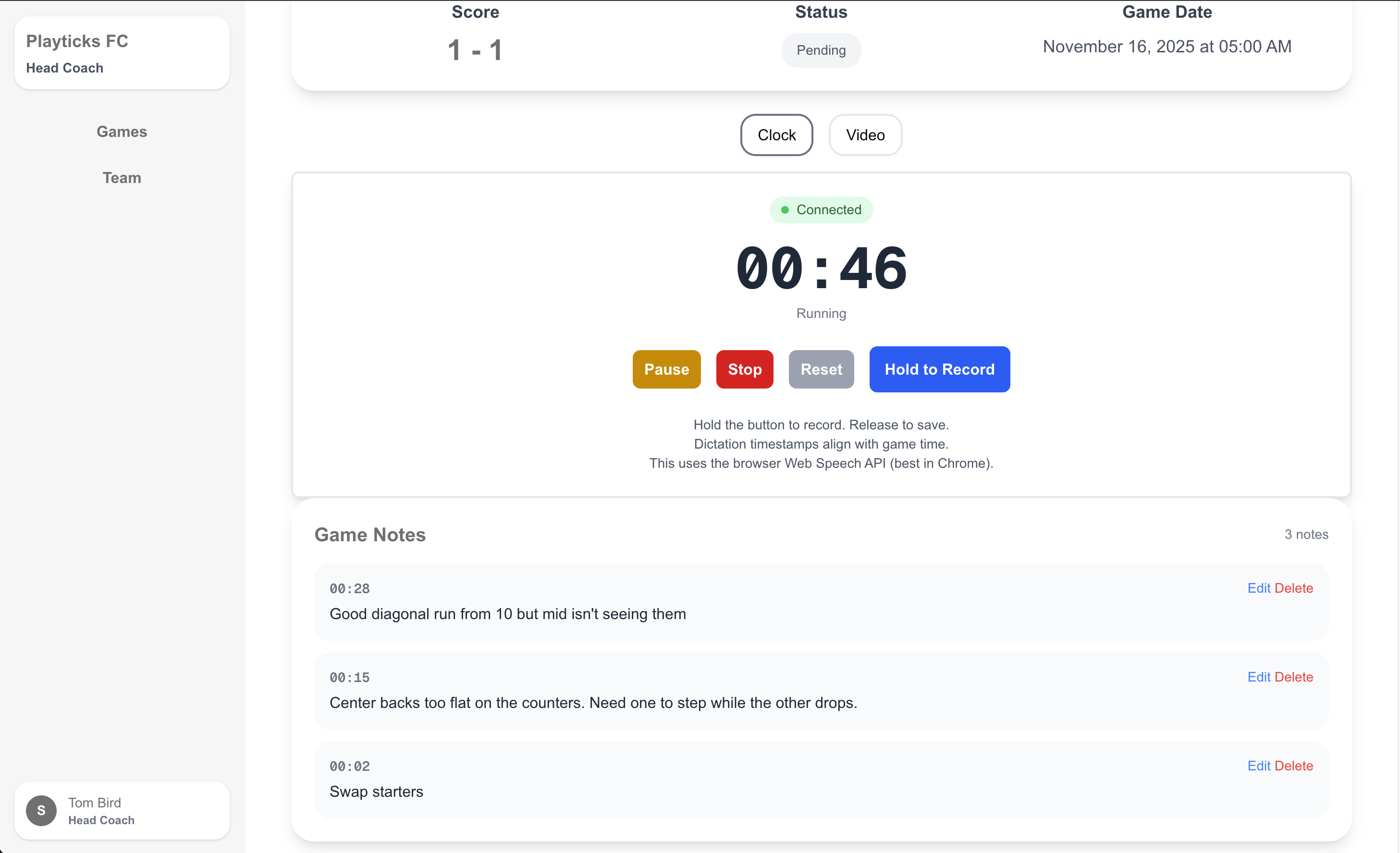 Soccer players in action