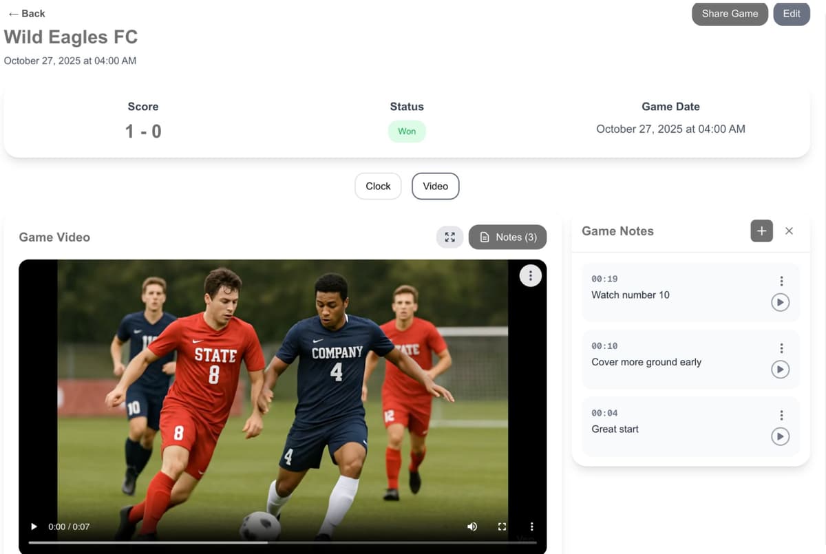 PlayTicks game review interface